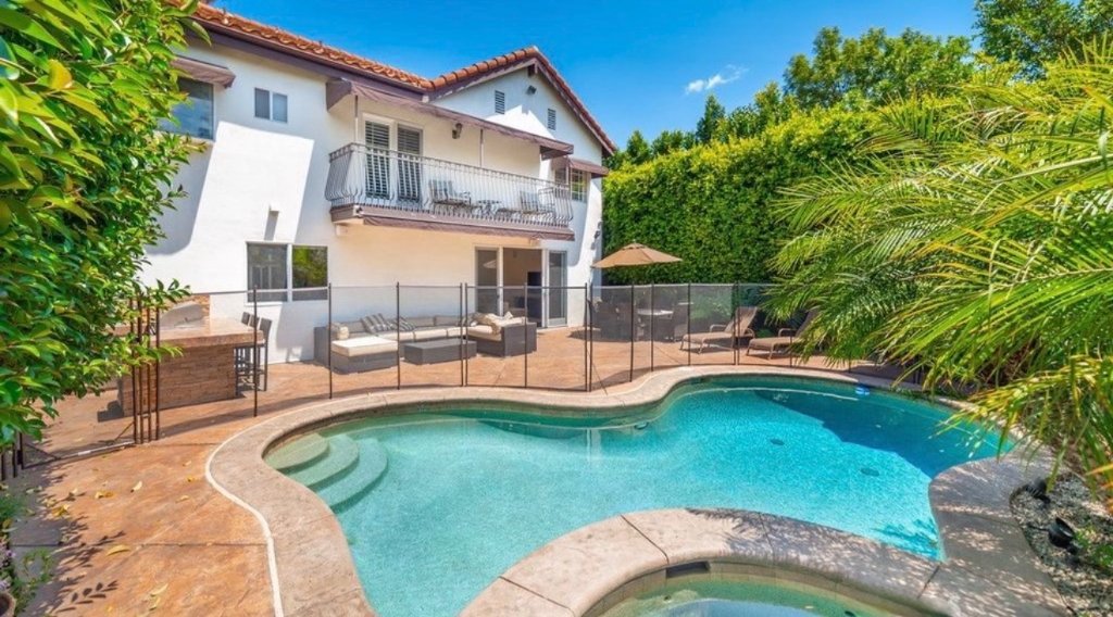 Backyard and pool
