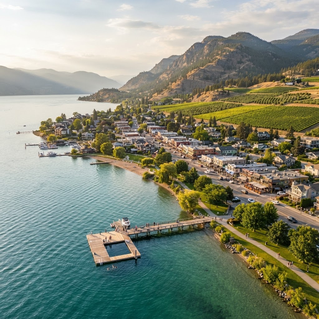 Peachland, BC   lakeshore town on Okanagan Lake
