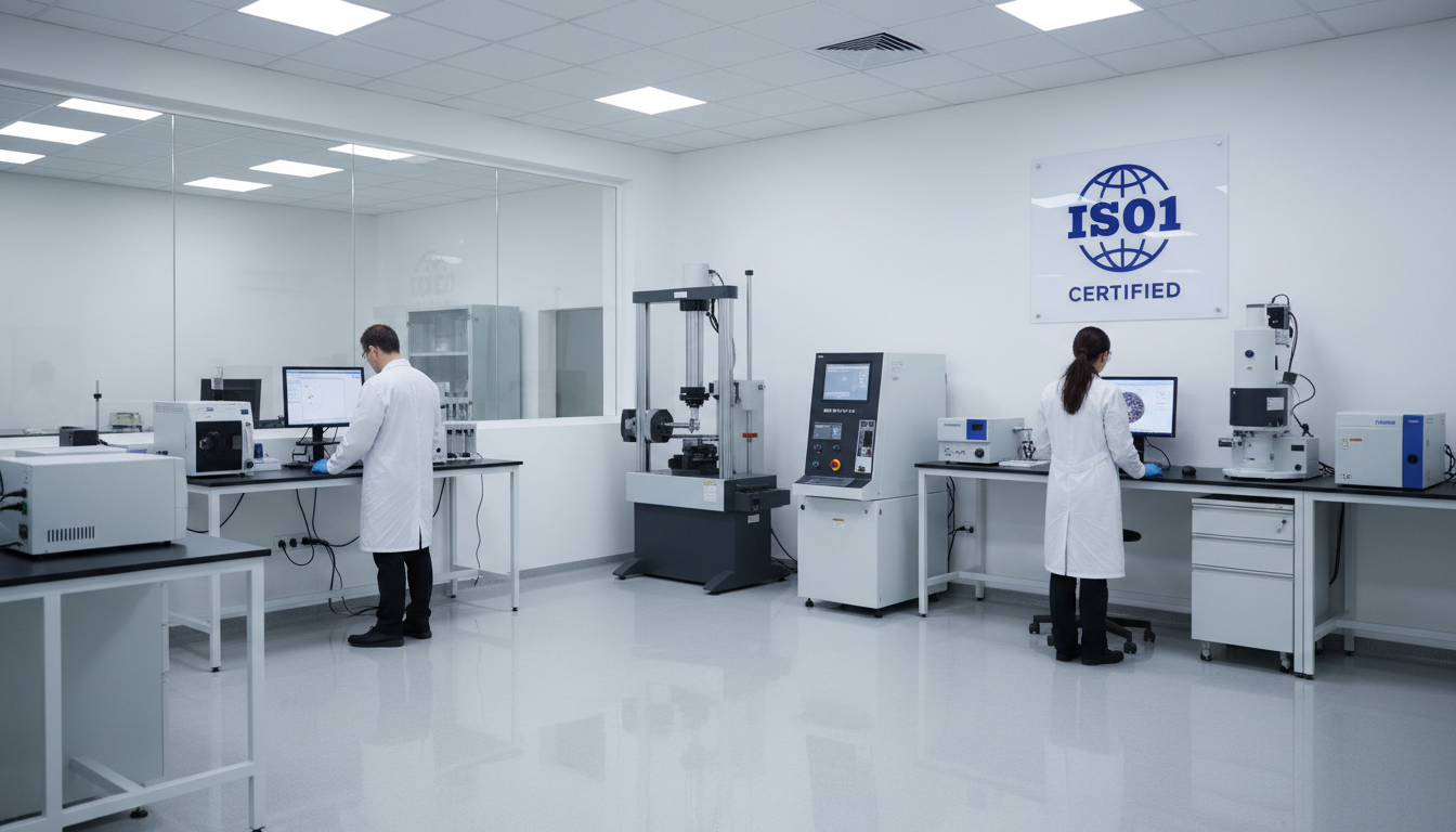 Quality control and testing laboratory at Mufaddal Fasteners