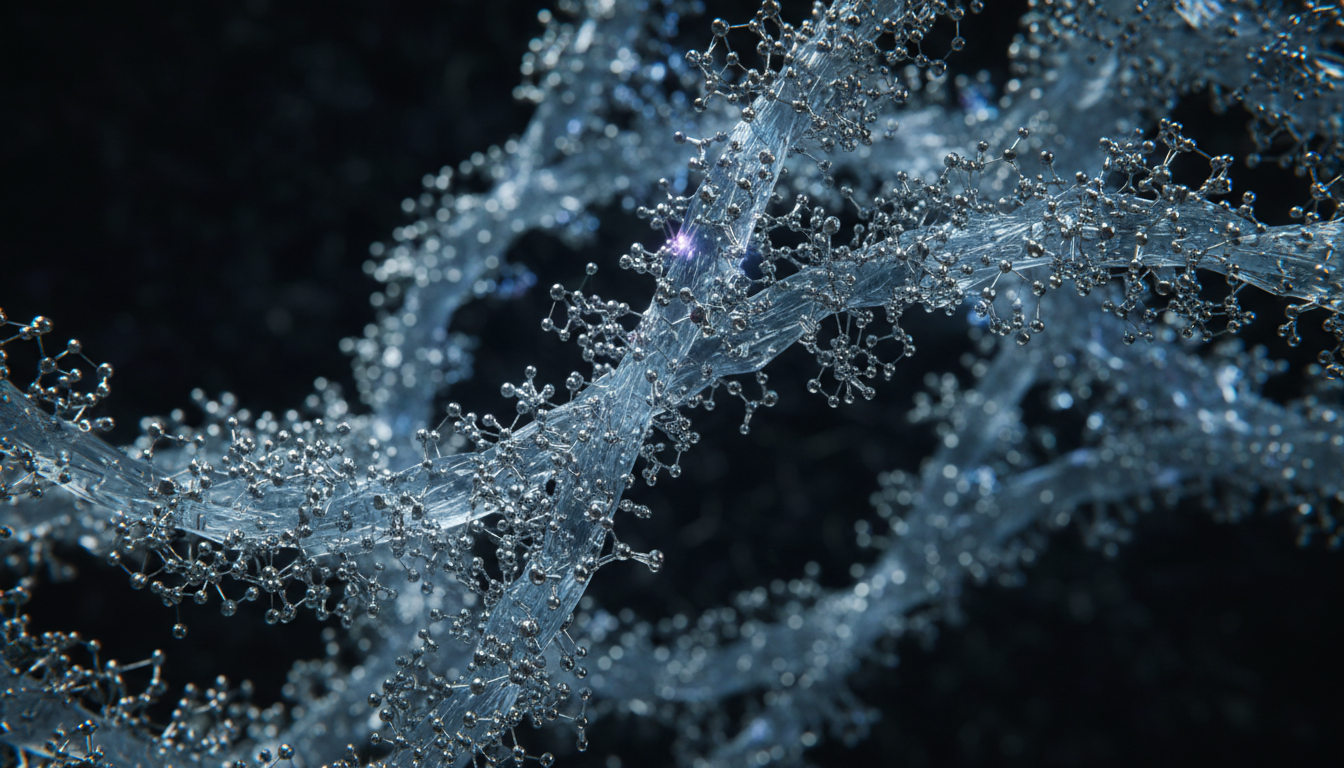 Visualização macro das fibras anti-odor com infusão de íons de prata