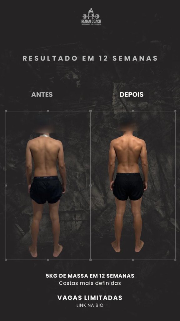 Resultado masculino — aluno-02 — costas — antes e depois