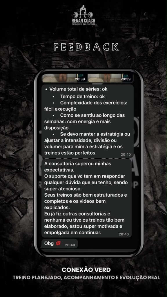 Feedback TREINO PLANEJADO