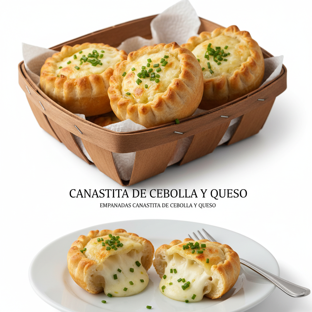 Canastita de cebolla y queso