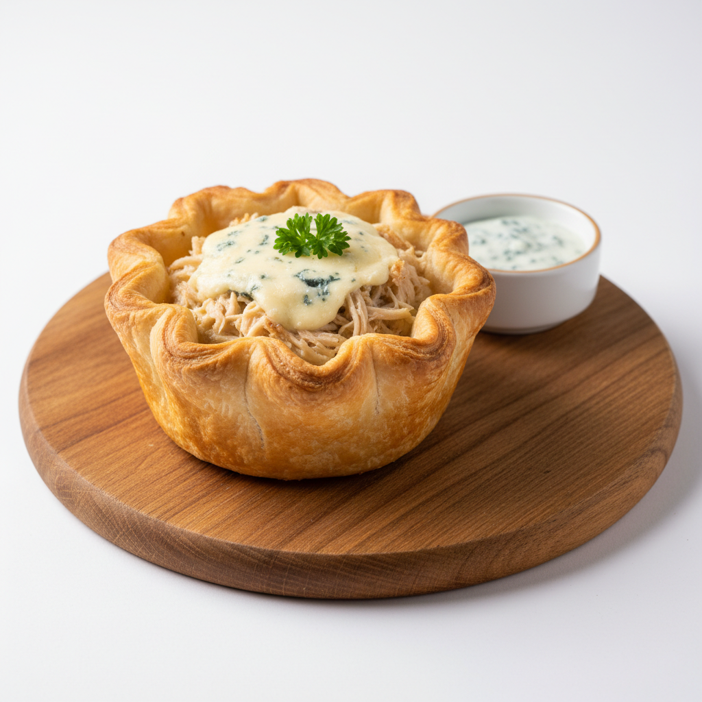 Canastita de Pollo y roquefort