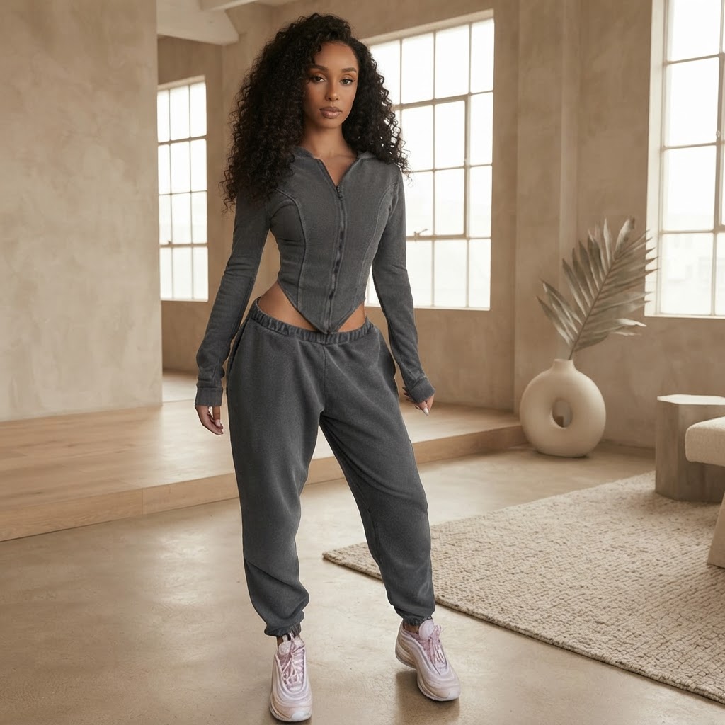 Chic Two-Piece Sporty Set for Autumn