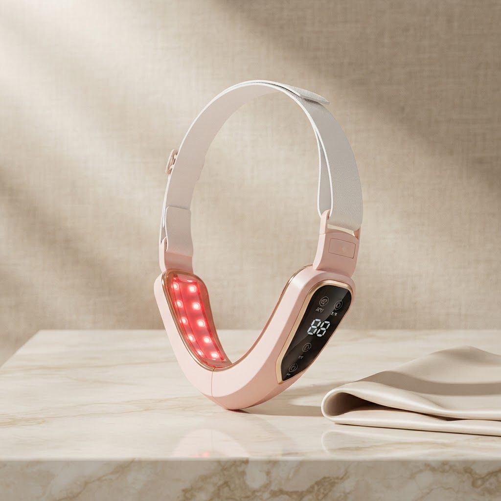 Elegant LED Facial Massager for Radiant Skin