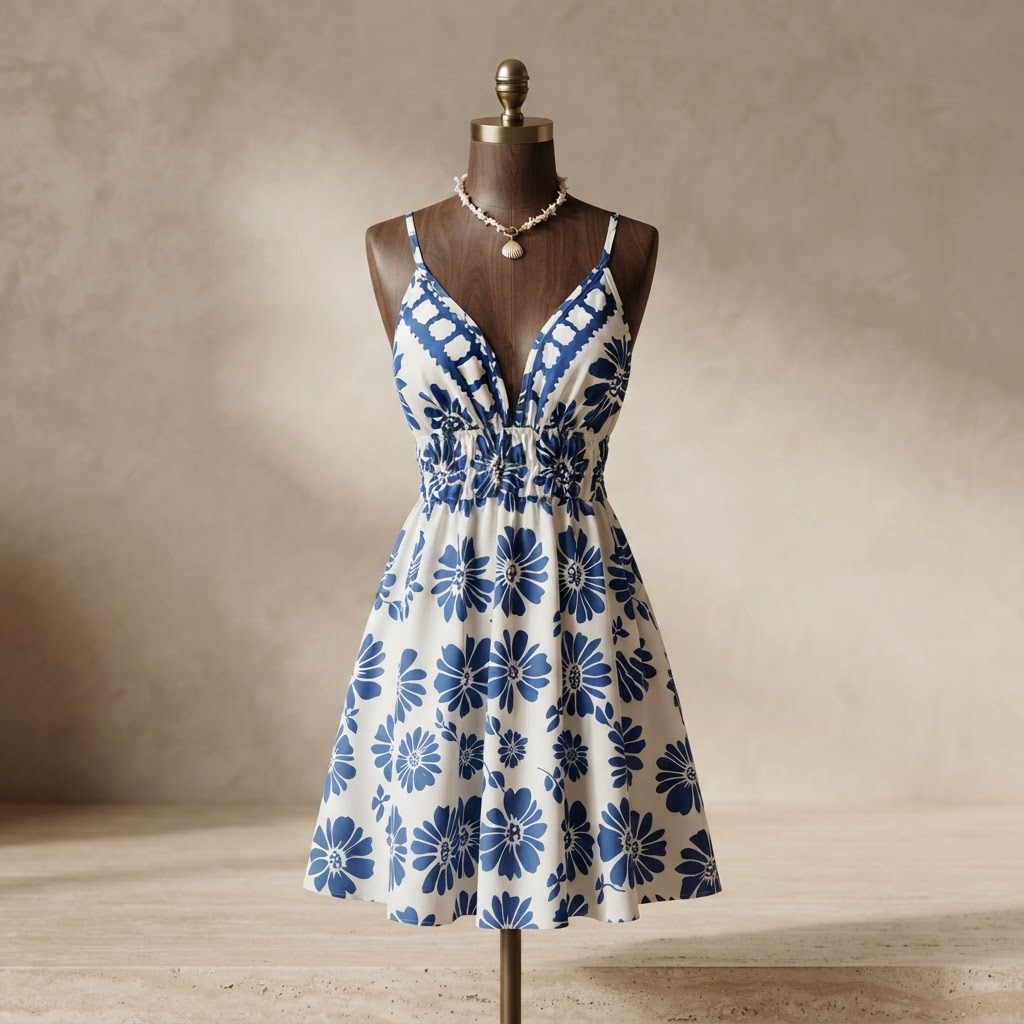 Chic Floral V-Neck Mini Dress