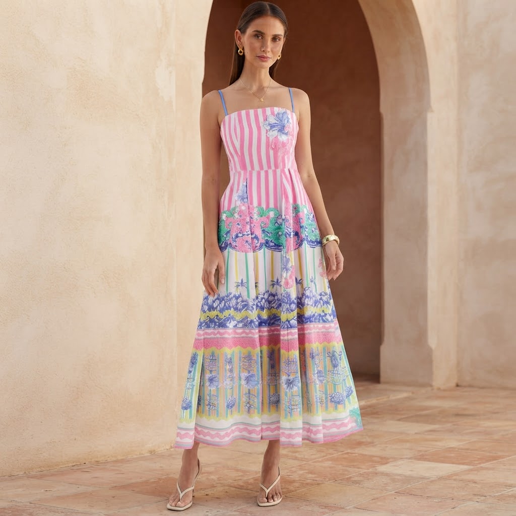 Elegant Holiday Maxi Strap Dress