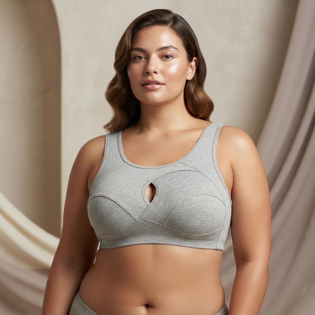MojoBae Cotton Comfort Crossover Sports Bra