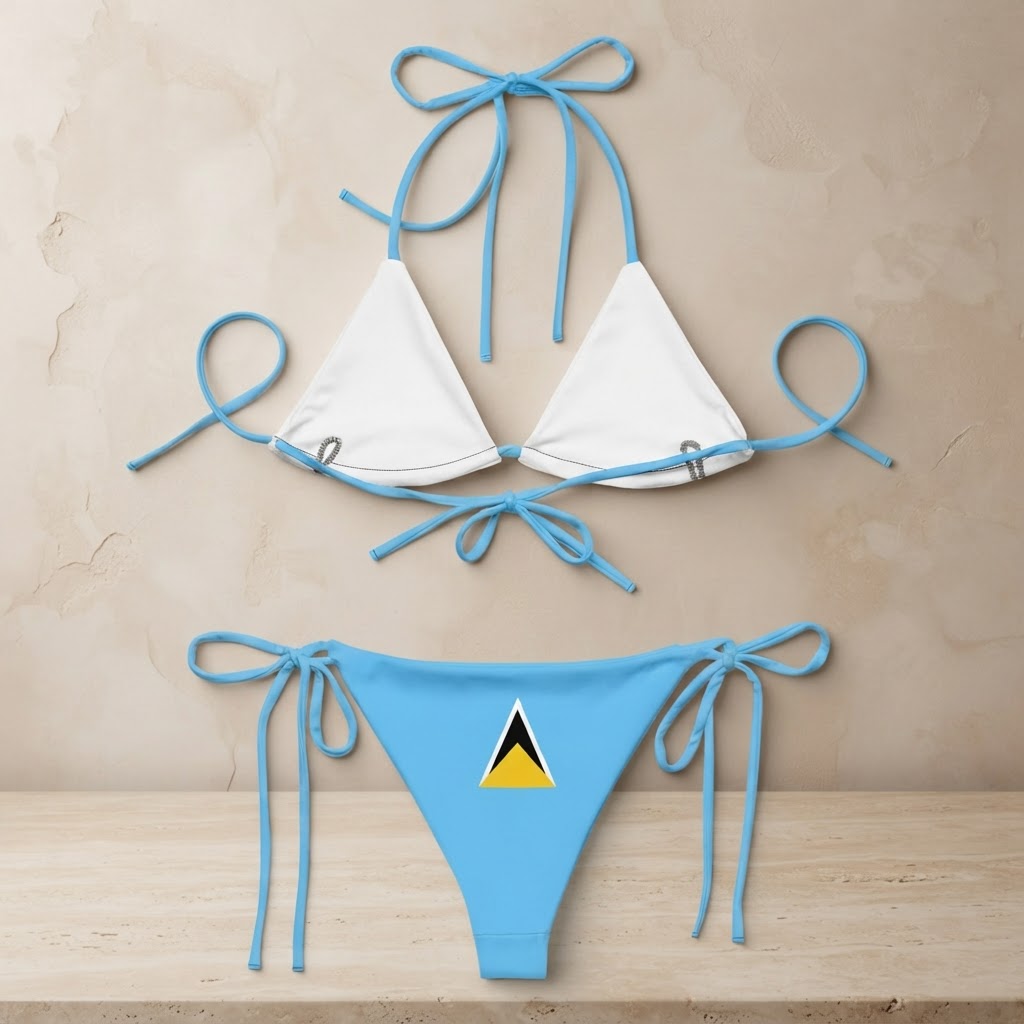 Women's Bikini – Saint Lucia Flag – Two-Piece Swimsuit