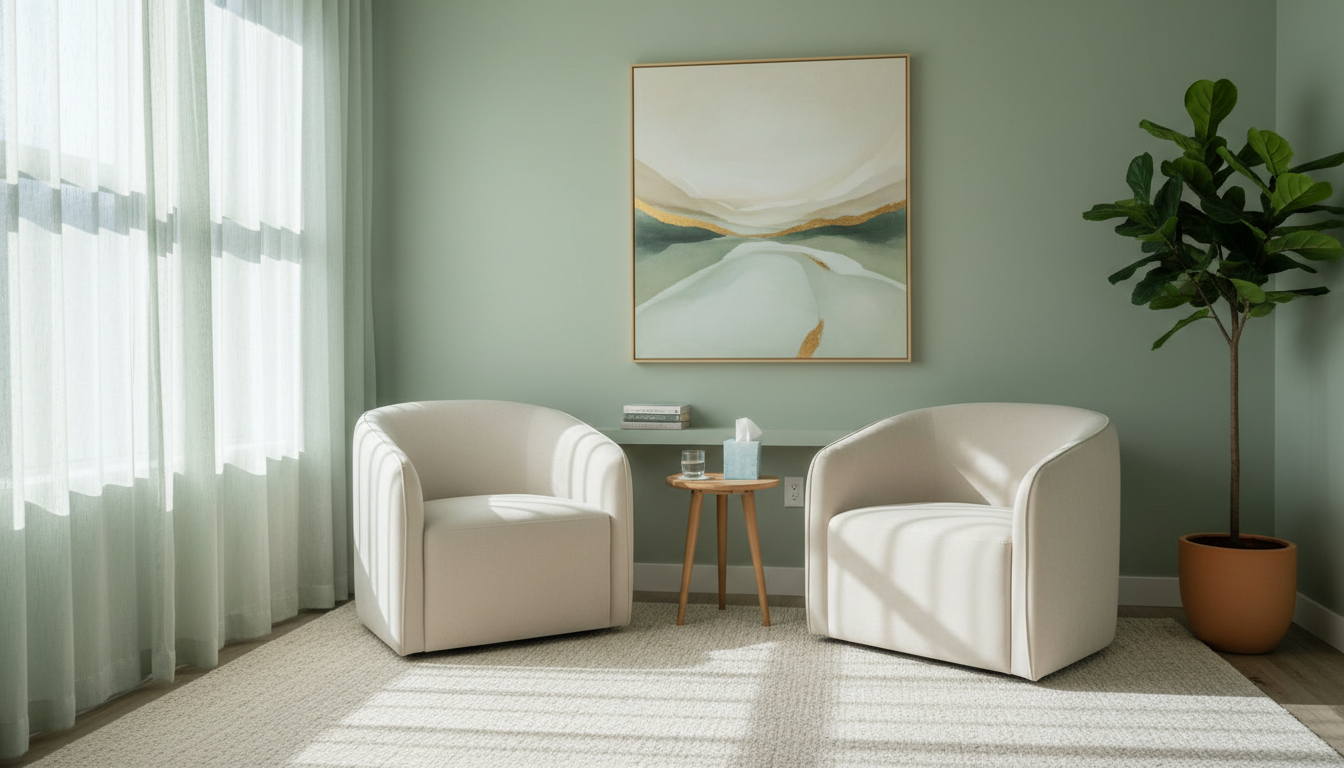 Therapy room at Newcastle Psychology Centre