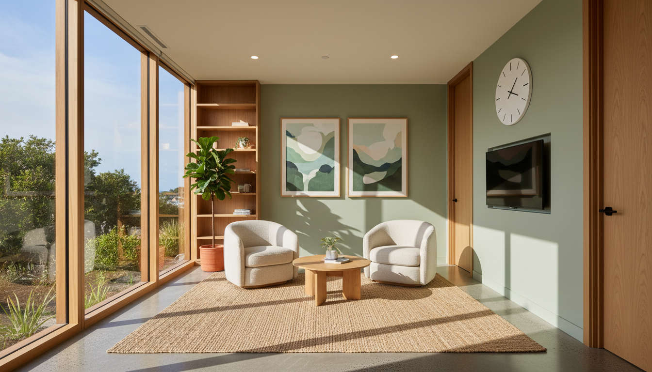 Newcastle Psychology Centre - calm, modern therapy office
