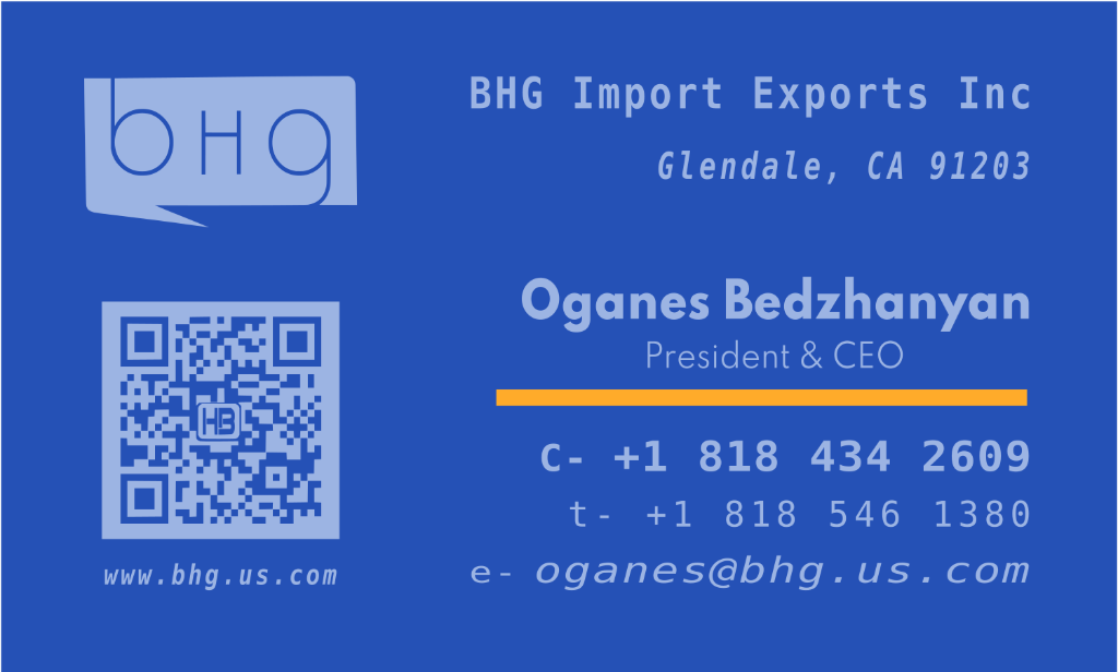Oganes Bedzhanyan Business Card