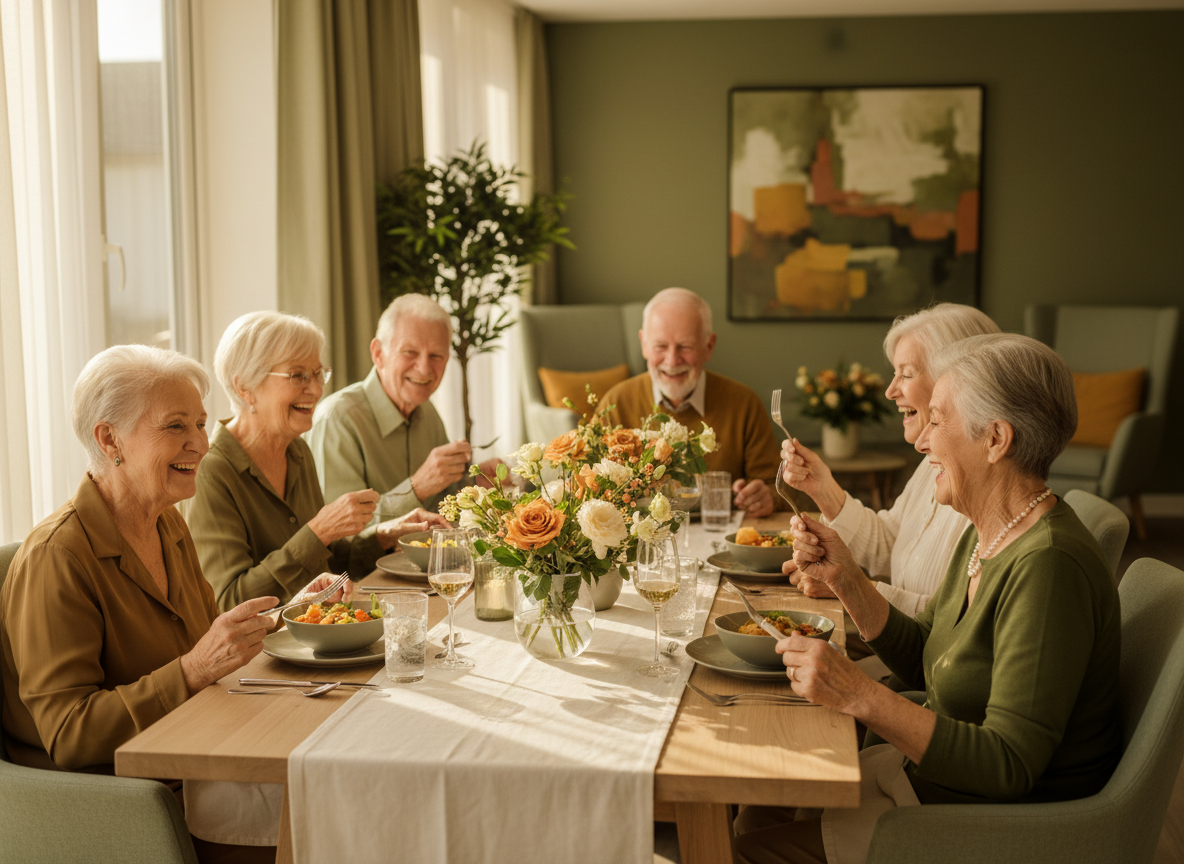 Residents dining
