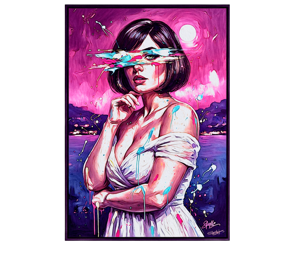 Gralle Pink Brush Green Eye