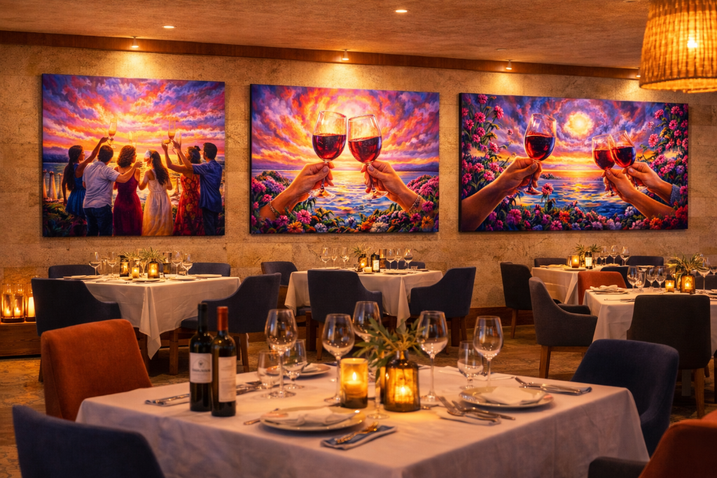 Brindis Mediterráneo · Tríptico