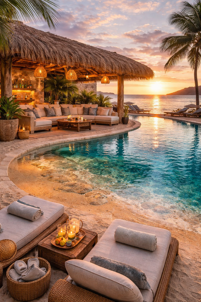 Luxury Pool Sunset · David Torrent Art