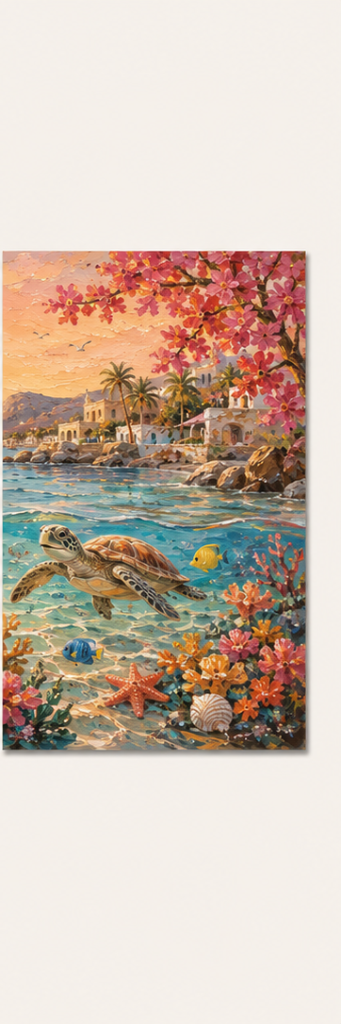 Tortuga y Flores del Mar