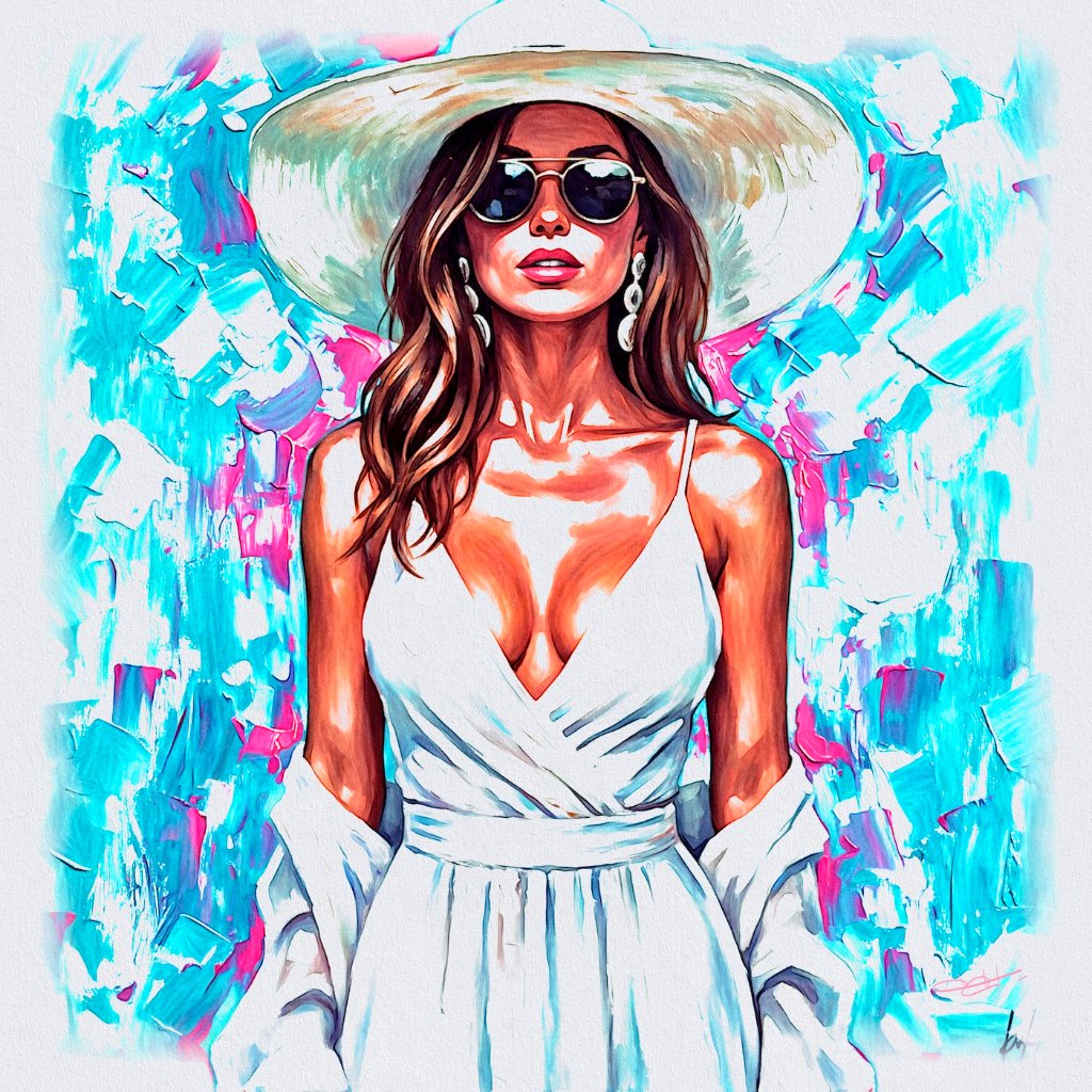 Celia Rayban Sombrero Explosion Pink Cian