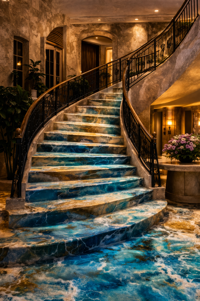 Escalera Monumental · Hotel Luxe Mar
