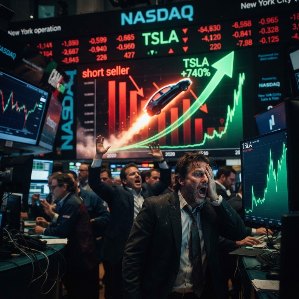 Tesla 2020: the largest short squeeze in modern stock market history