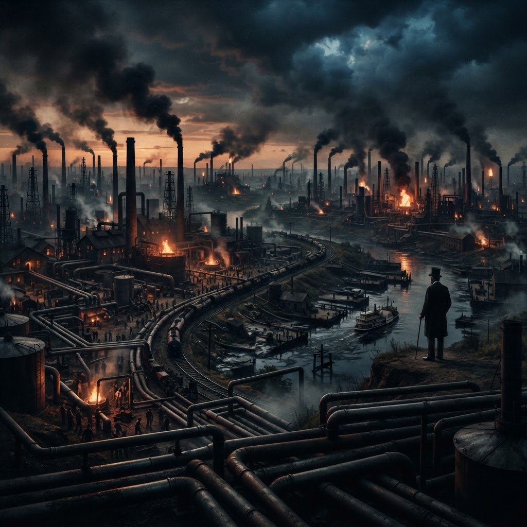 Rockefeller's Standard Oil 1870: the most powerful monopoly in American history