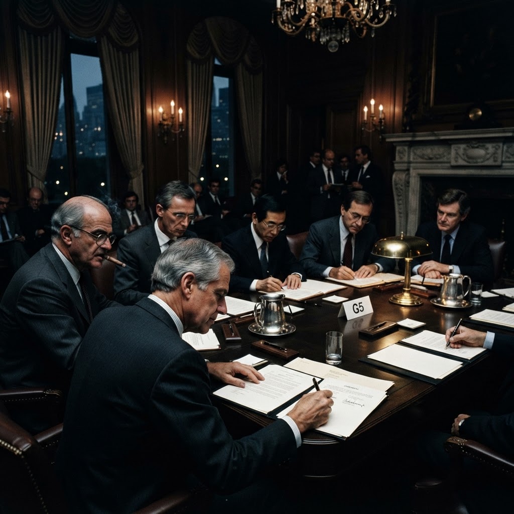 The Plaza Accord 1985: how the five largest economies devalued the dollar in a weekend