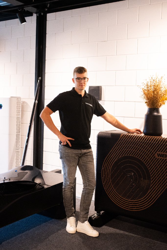 Weheat warmtepompen in de showroom van VD Ruitenbeek Apeldoorn