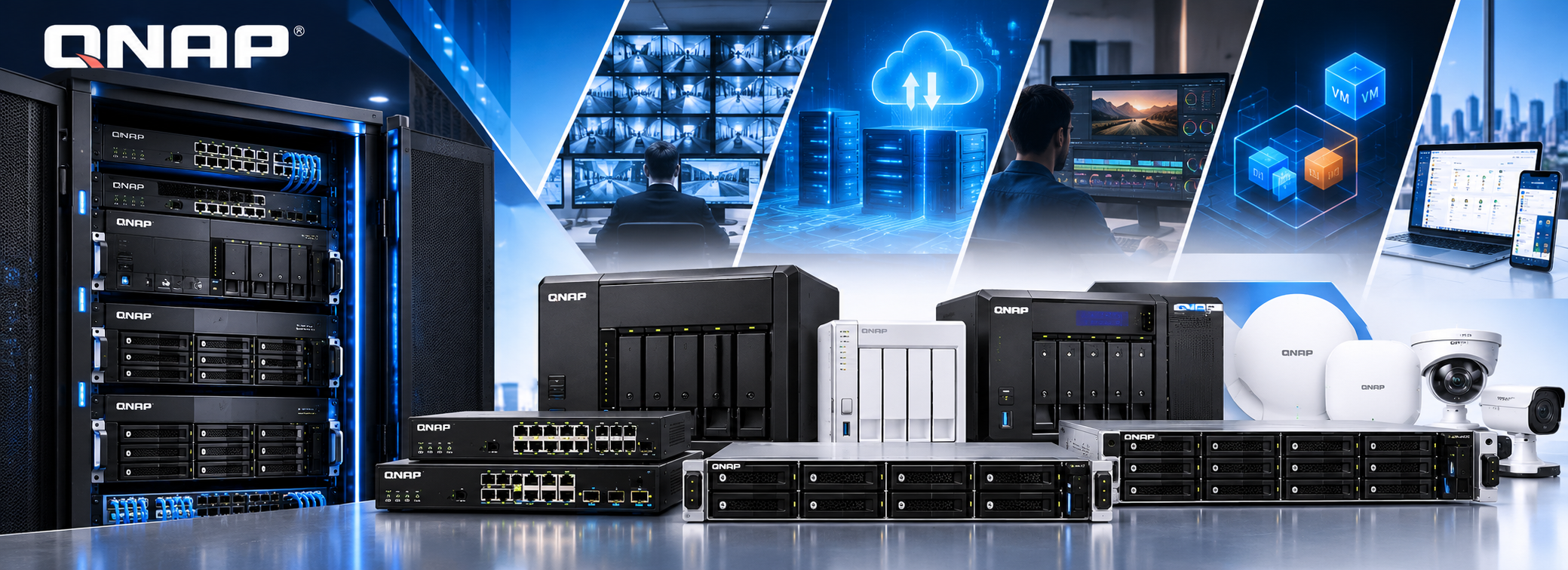 QNAP NAS, networking, and AI storage solutions — Star Tech Middle East authorized reseller Qatar