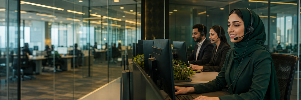 Star Tech Middle East team in a modern Doha office ready to help with your technology needs