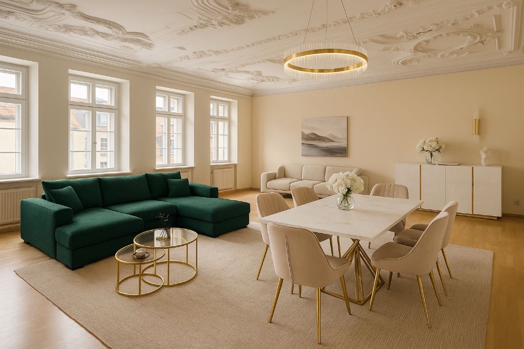 135m² Altstadt Suite mit 3 Schlafzimmern und Aussicht – 135m² Ferienwohnung in Coburg, Ketschengasse 5