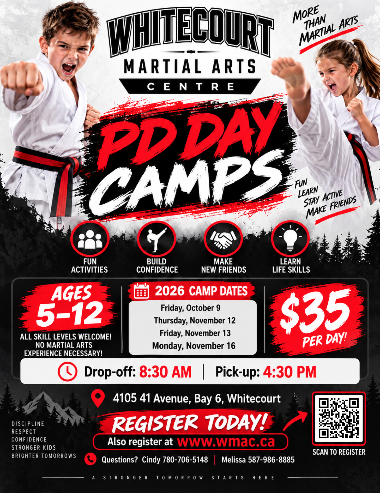 PD Day Camps flyer