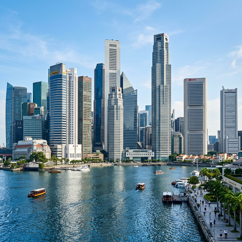 Singapore financial district