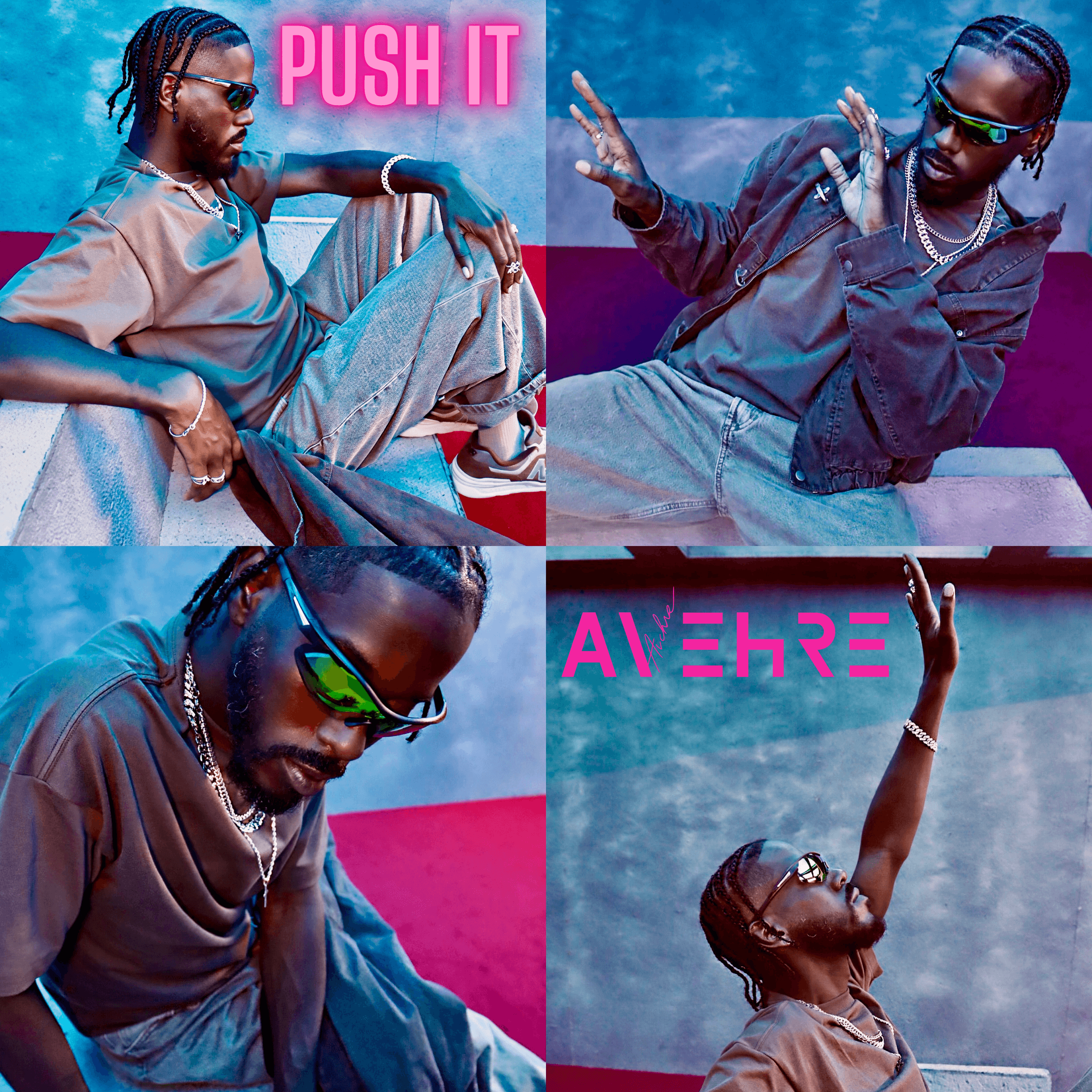 Avehre PUSH IT official single front cover