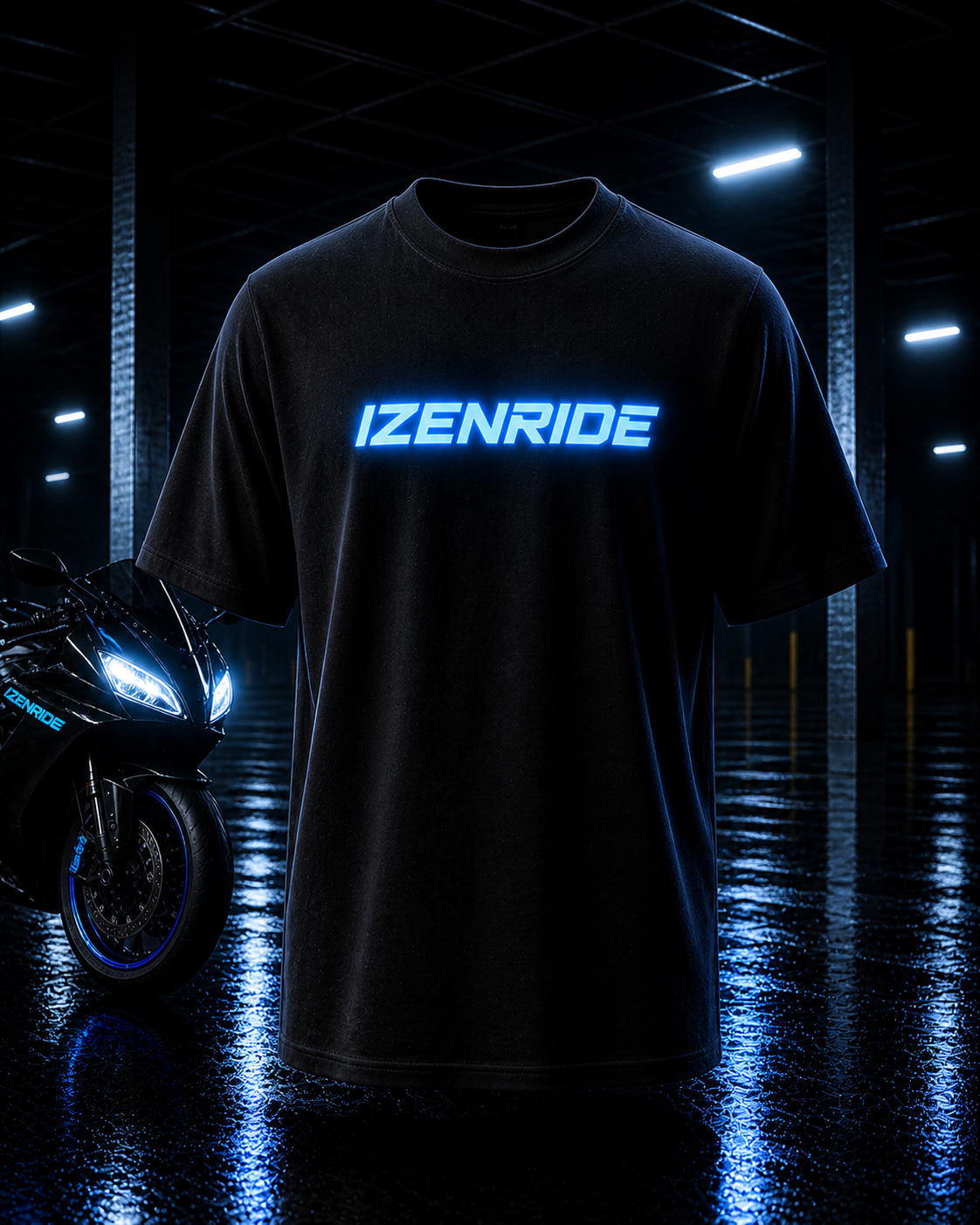 Tee-shirt Phospho Bleu