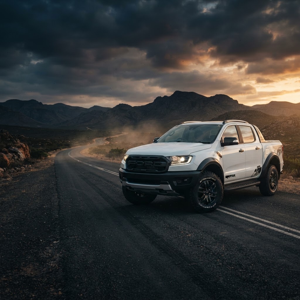 White Ford Ranger Raptor