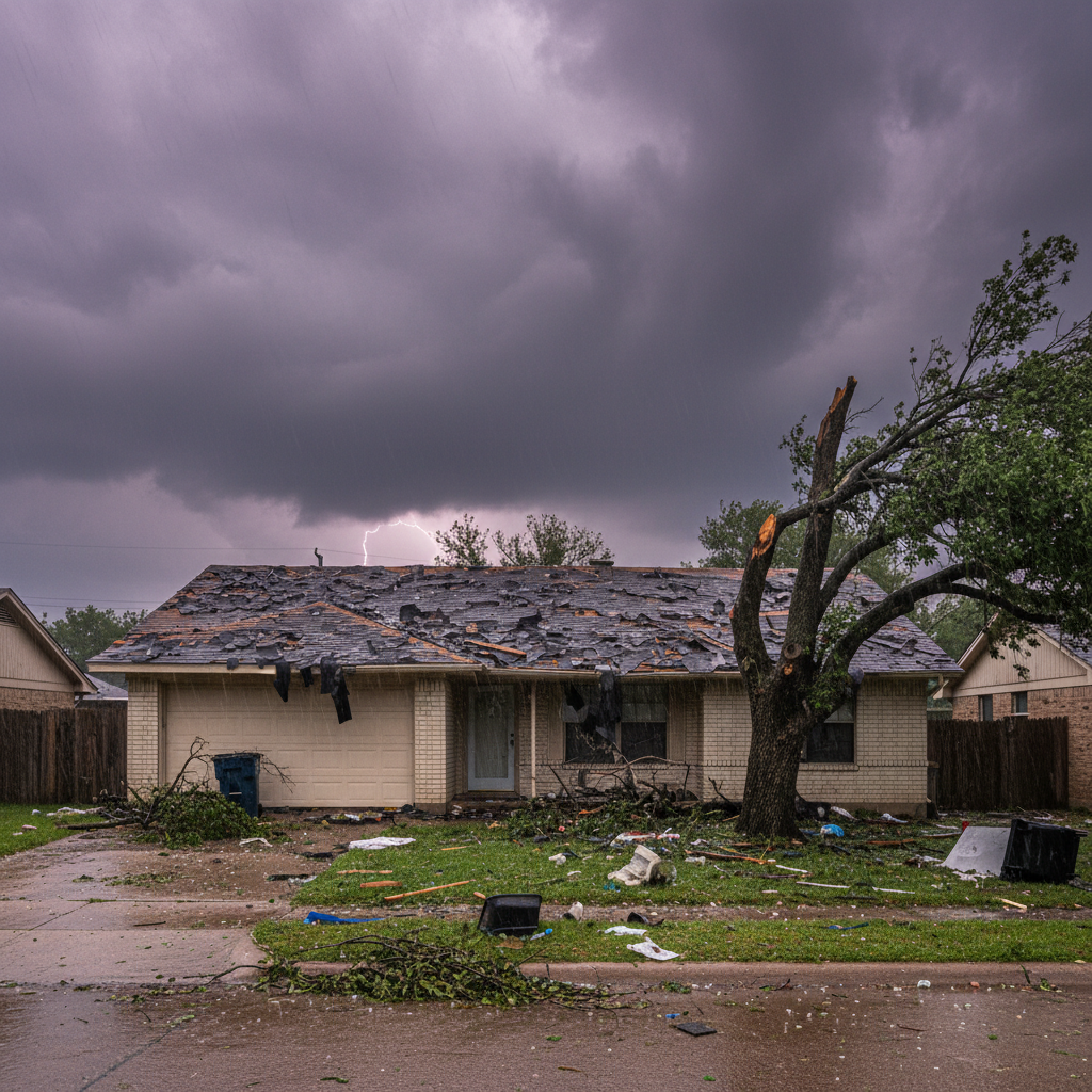 Storm & Hail Damage Roof Repair in Dallas-Fort Worth