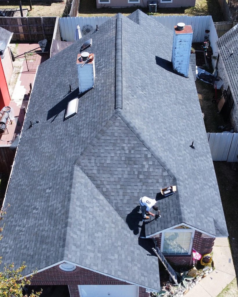 Roof after restoration by AM Roofing