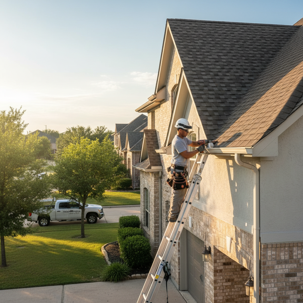 Seamless gutter installation in Dallas-Fort Worth