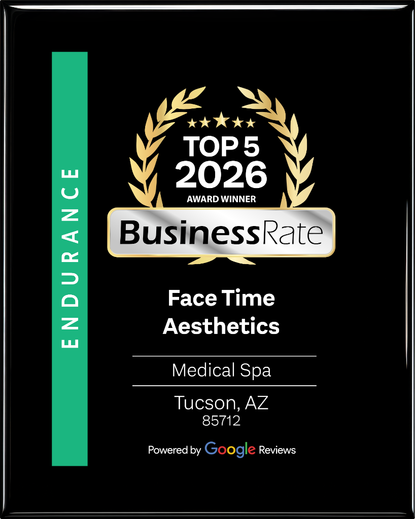 BusinessRate Top 5 2026 Award Winner — Face Time Aesthetics, Medical Spa, Tucson AZ