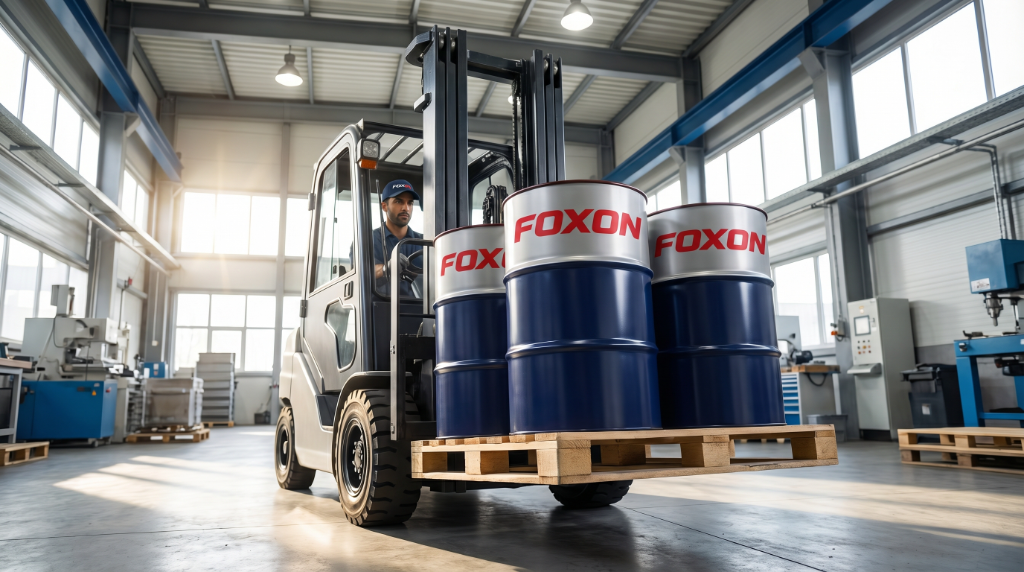 FOXON Production Floor — Drum Handling
