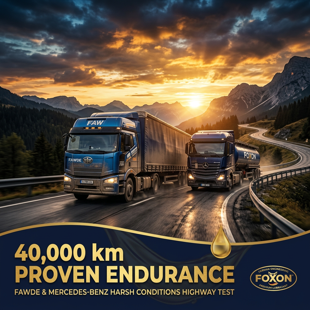 Unyielding Endurance: FOXON DELMAX TURBO BOOST 15W-40 Excels in 40,000 km Field Tests
