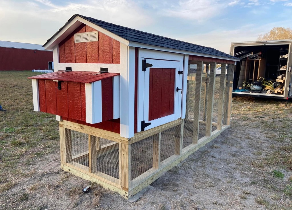 Red Chicken Coop | Chicken Coop in San Diego County