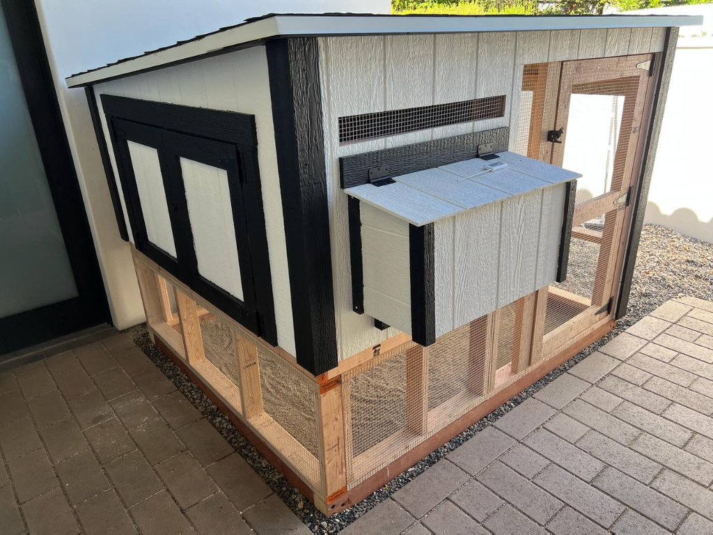 Modern Black & White Coop | Chicken Coop in San Diego County
