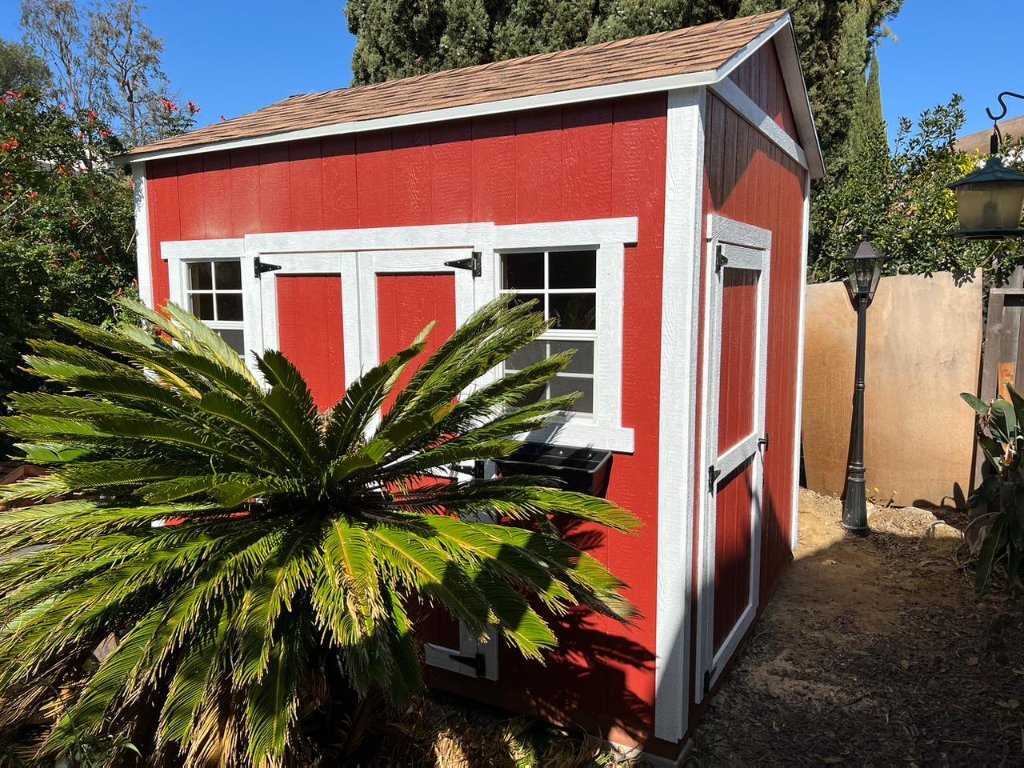 Red Painted Shed | Custom Shed in San Diego County