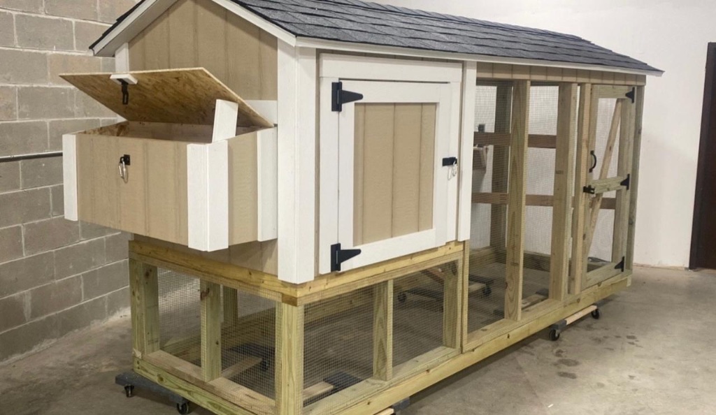 Chicken Coop — Nesting Box Open | Chicken Coop in San Diego County