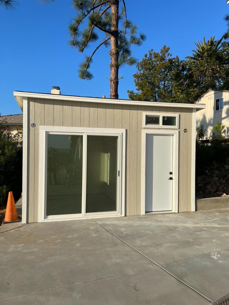 Tan Studio with Sliding Glass Door | Workshop / Studio in San Diego County