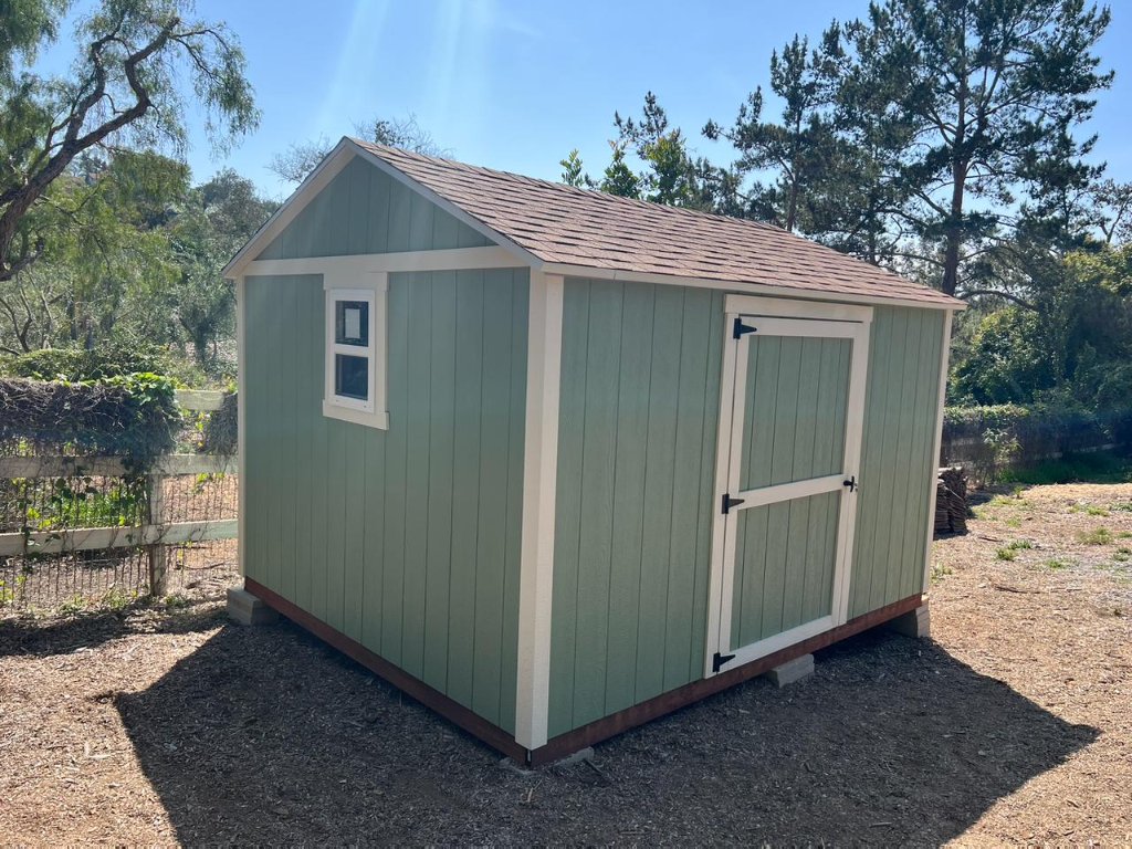 Sage Green Shed | Custom Shed in San Diego County