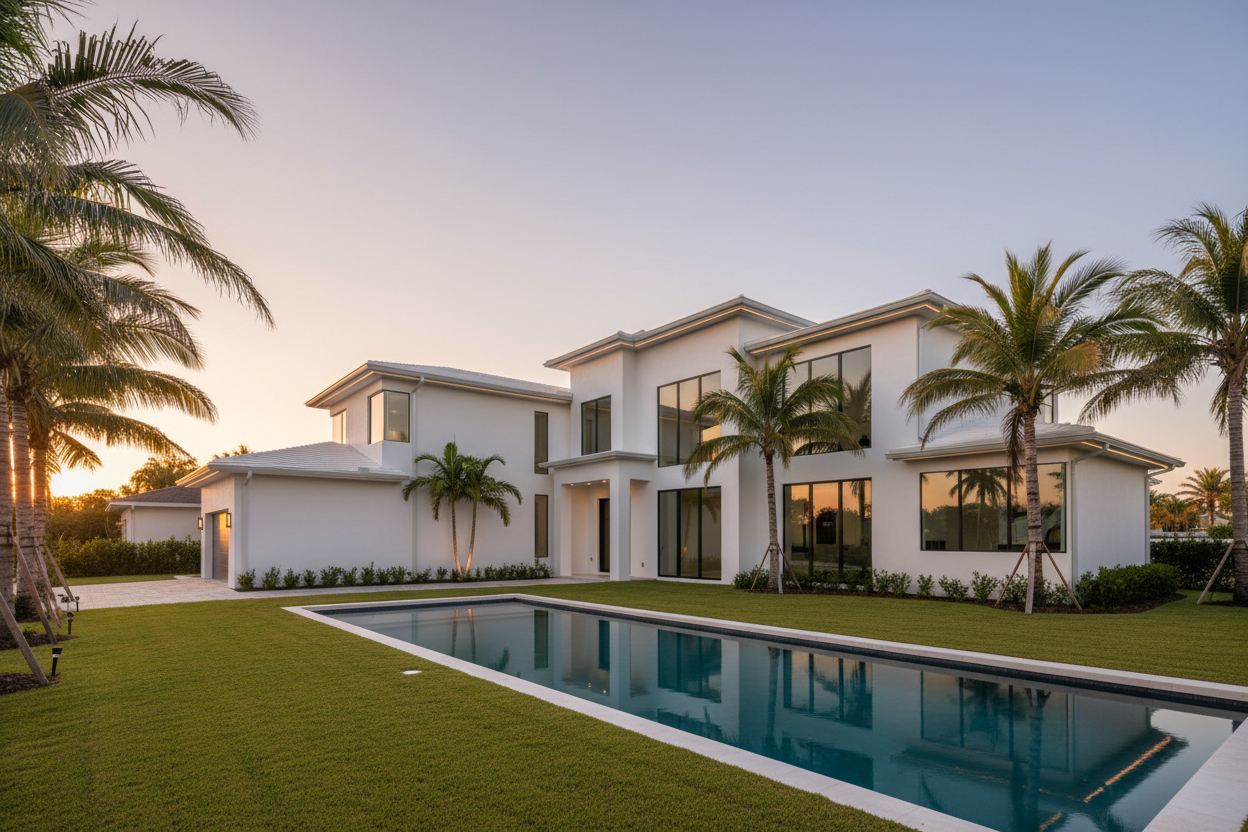 Exterior Painting service by Royal Renovations — Southwest Florida luxury estate contractor