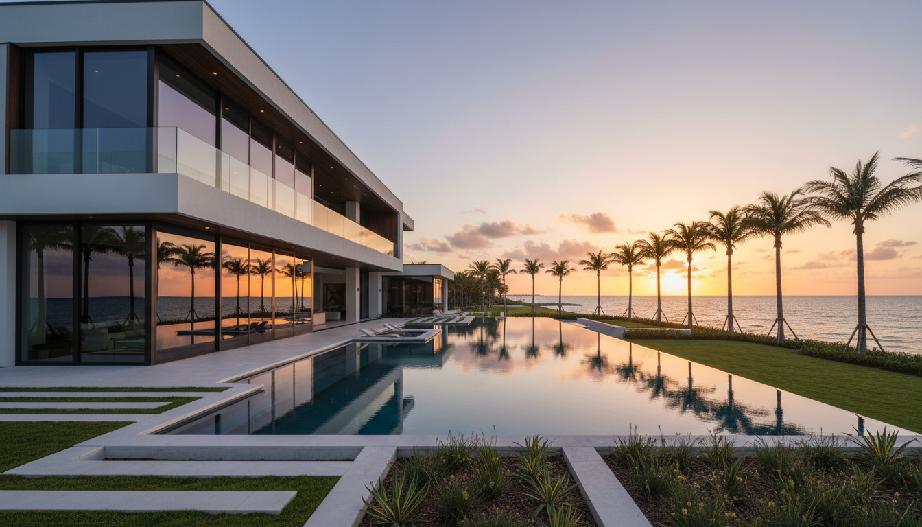 Luxury Southwest Florida estate renovated by Royal Renovations — exterior painting, hardscape, and landscaping